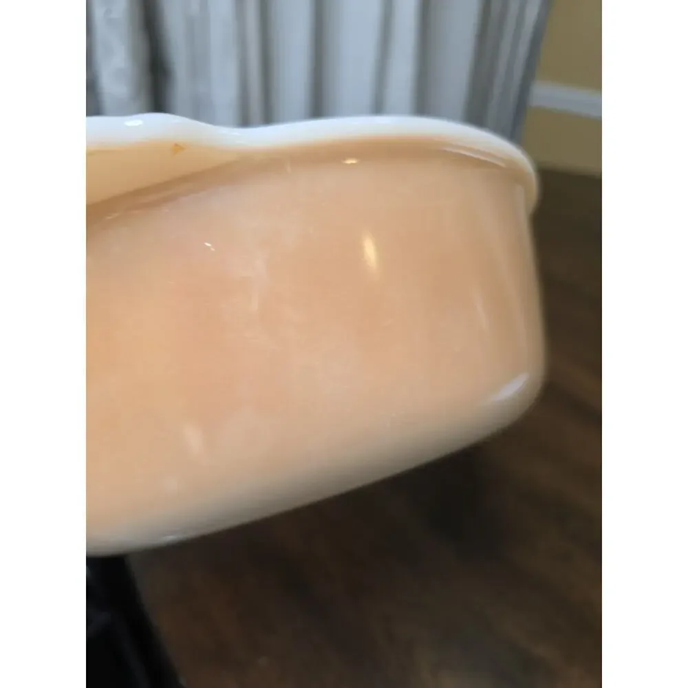 Anchor Hocking FIRE-KING‎ PEACH LUSTER 1½ QUART CASSEROLE Dish 433 Vintage